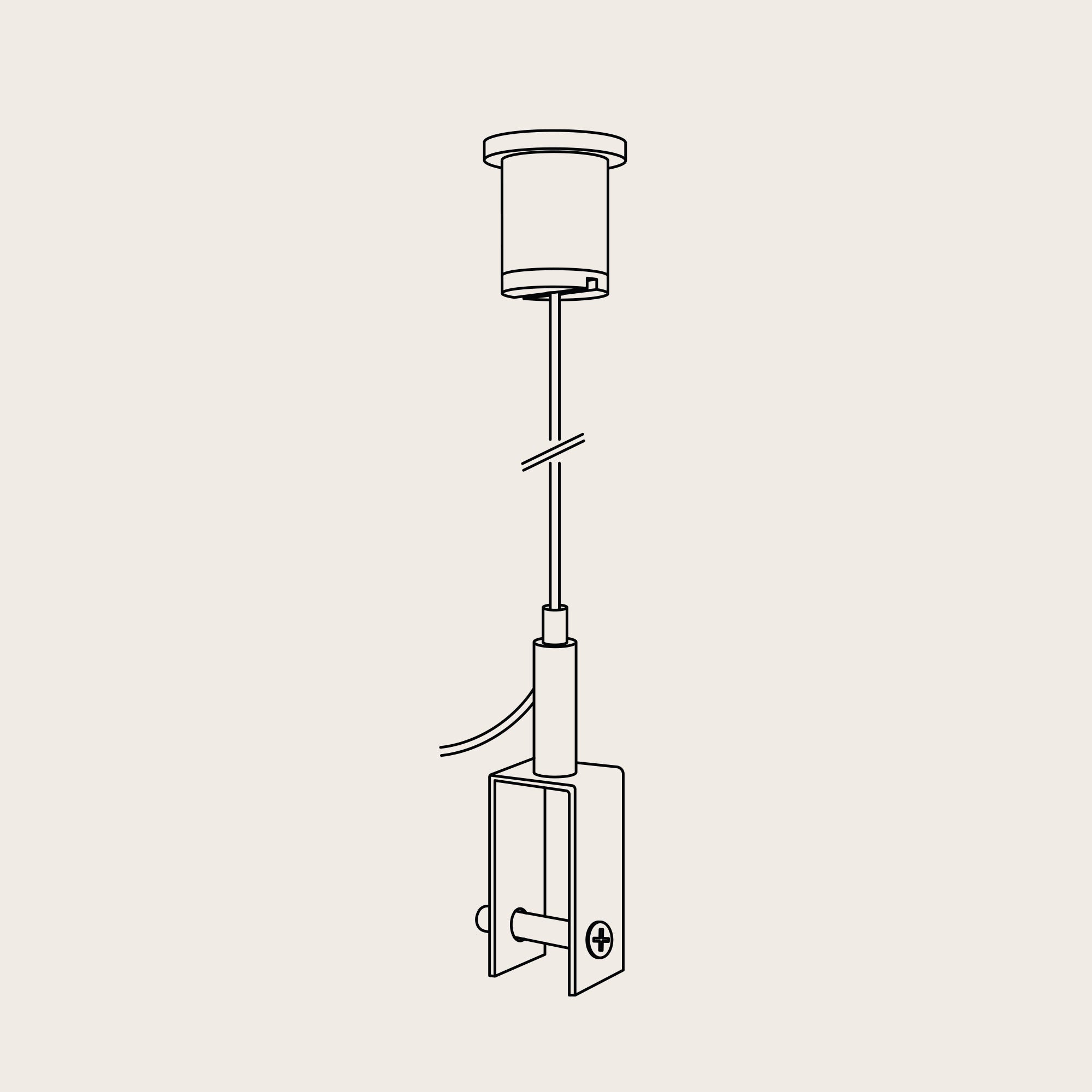 Ophangsysteem D (set 4 stuks)
