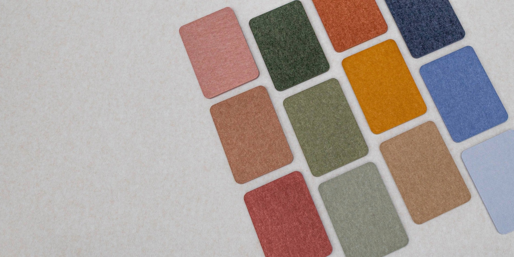 Nieuwe kleuren akoestisch PET-vilt Feltive