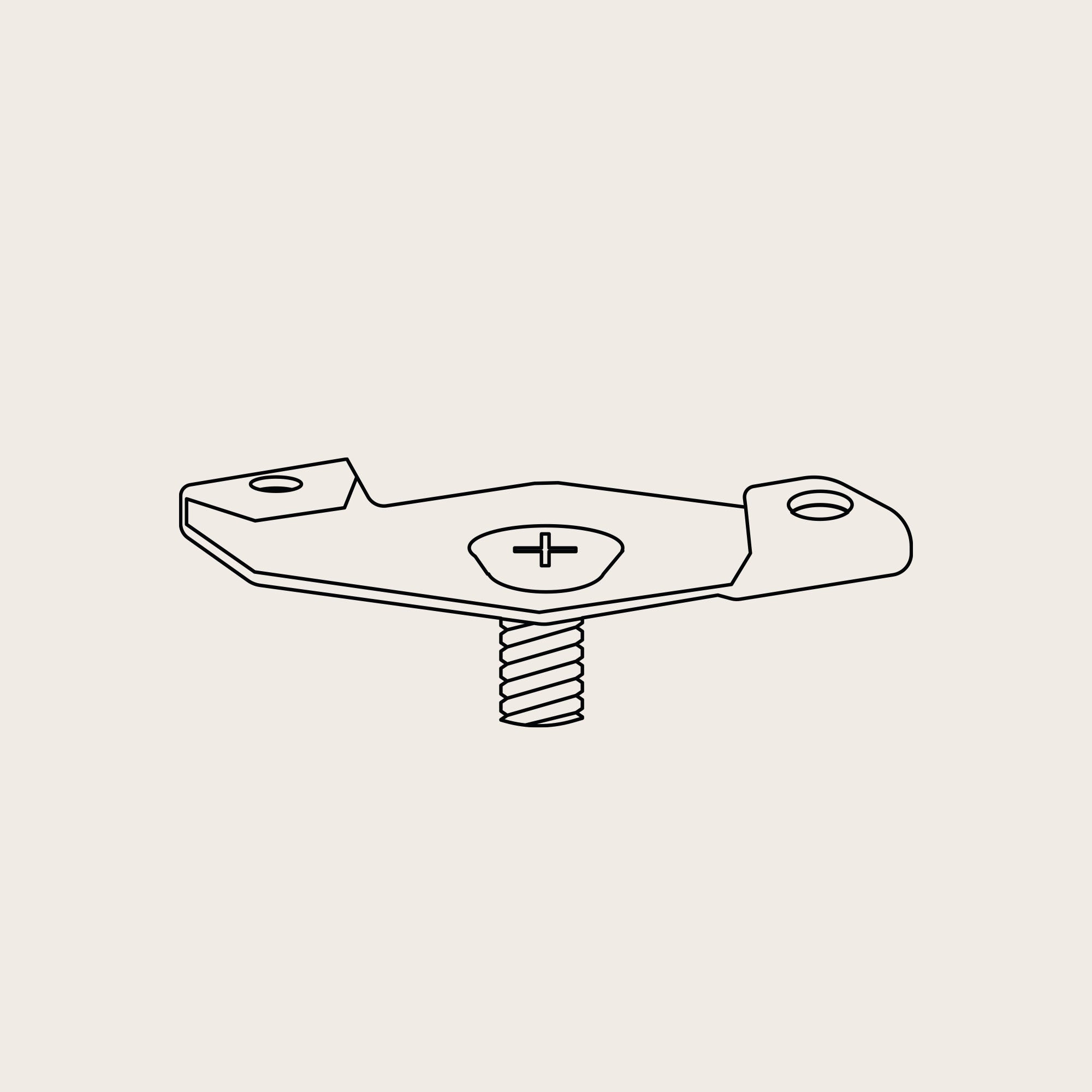 Systeemplafond clip